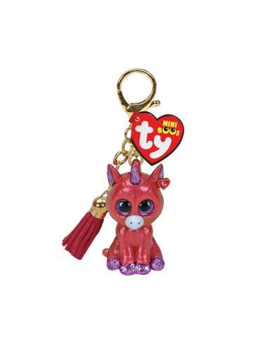 Sunset Unicorn Mini Boo Key Clip - TY