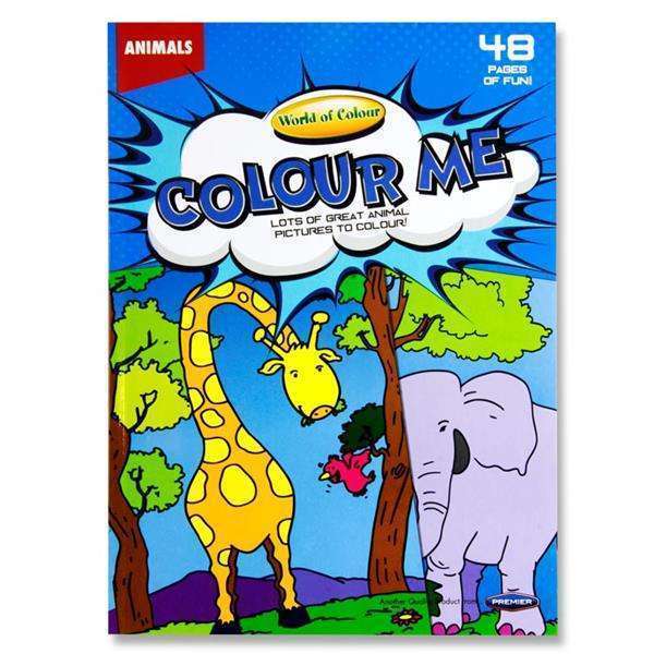 Colouring Book 48pg A4 - Animals