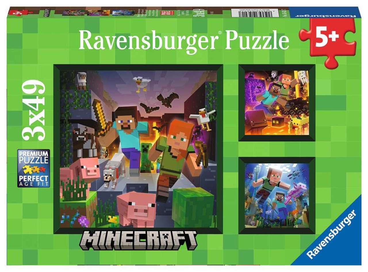 Minecraft - 3x49pc - Ravensburger 5561