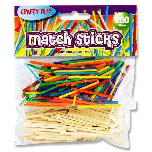 Match Sticks Natural and Colours 250pc