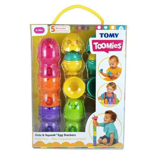 Tomy Toomies - Hide and Squeak Egg Stackers
