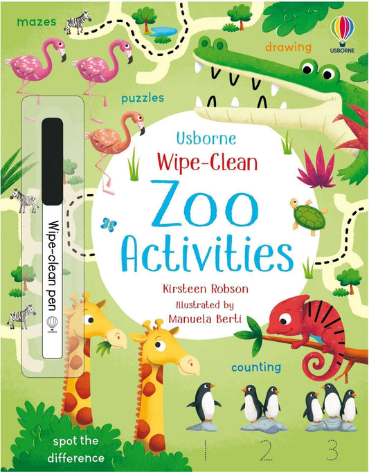 Usborne Zoo Activities -  Wipe Clean Colouring Book