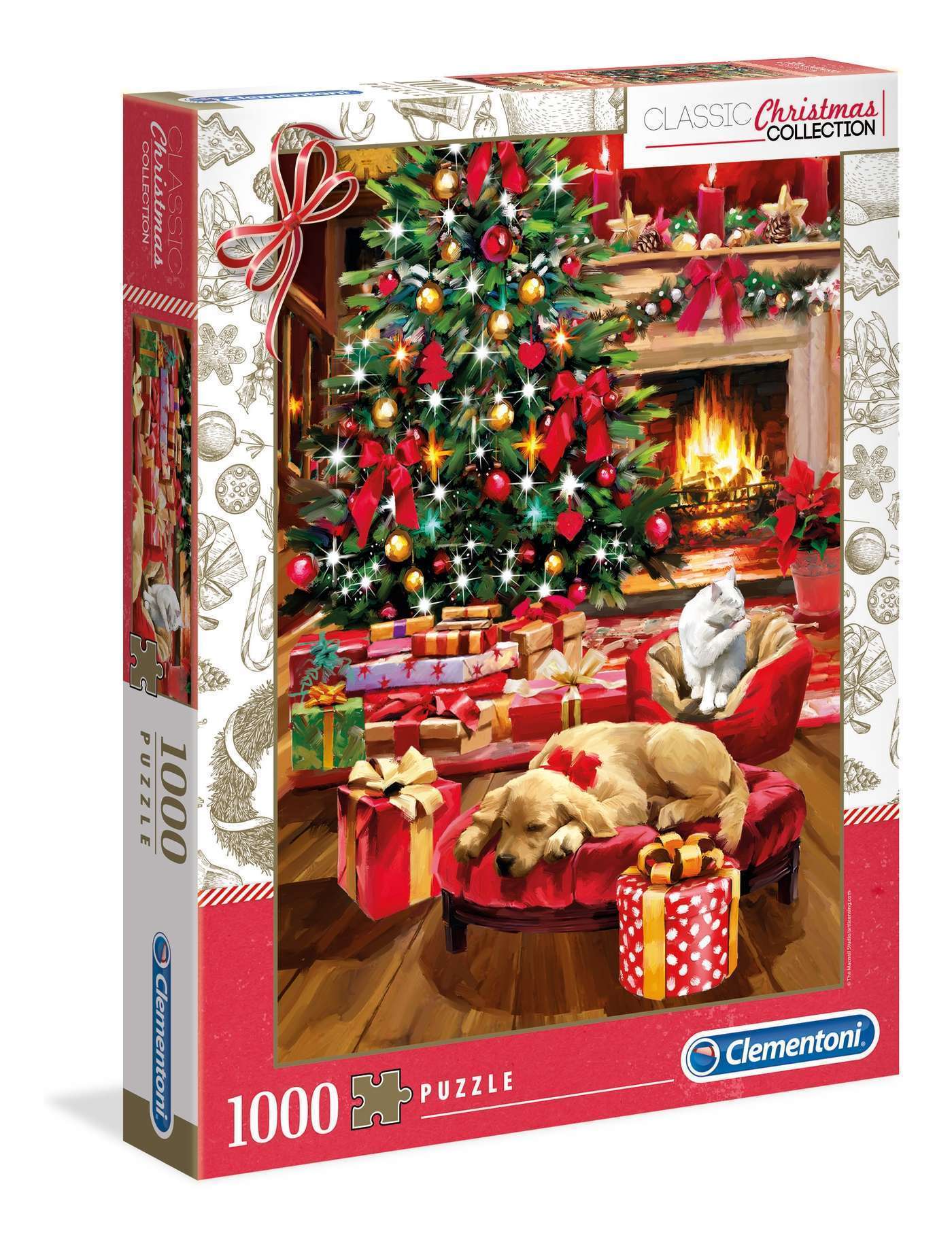 Christmas By The Fire - 1000pc Puzzle - Clementoni
