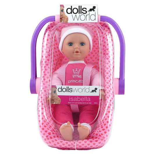 Dolls World Isabella - Doll in Travel Chair