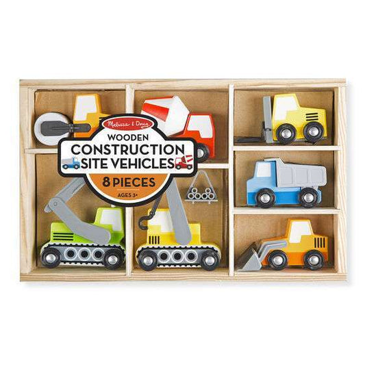 Melissa and Doug Wooden Construction Site Vehicles