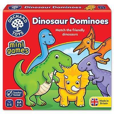 Dinosaur Dominoes Orchard Toys Mini Game