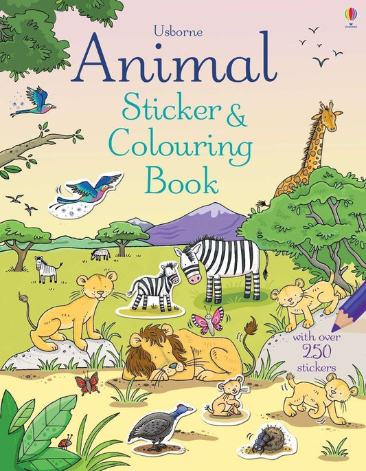 Usborne Animals Sticker & Colouring Book