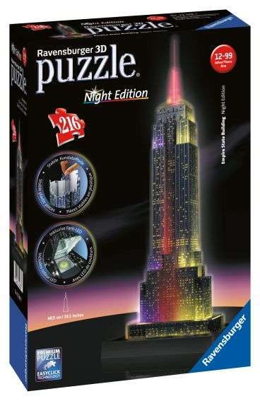Empire State Building at Night - 3D - 216pc - Ravensburger 12566