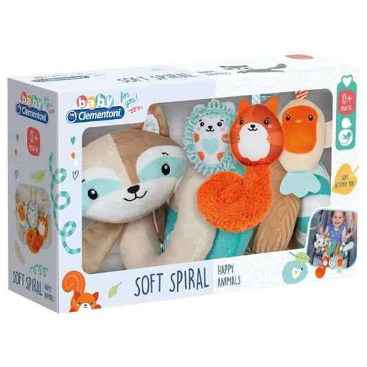 Baby Clementoni Soft Spiral Happy Animals