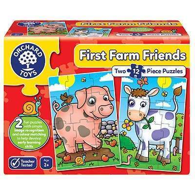 First Farm Friends 12pc Jigsaw -  Orchard Toys