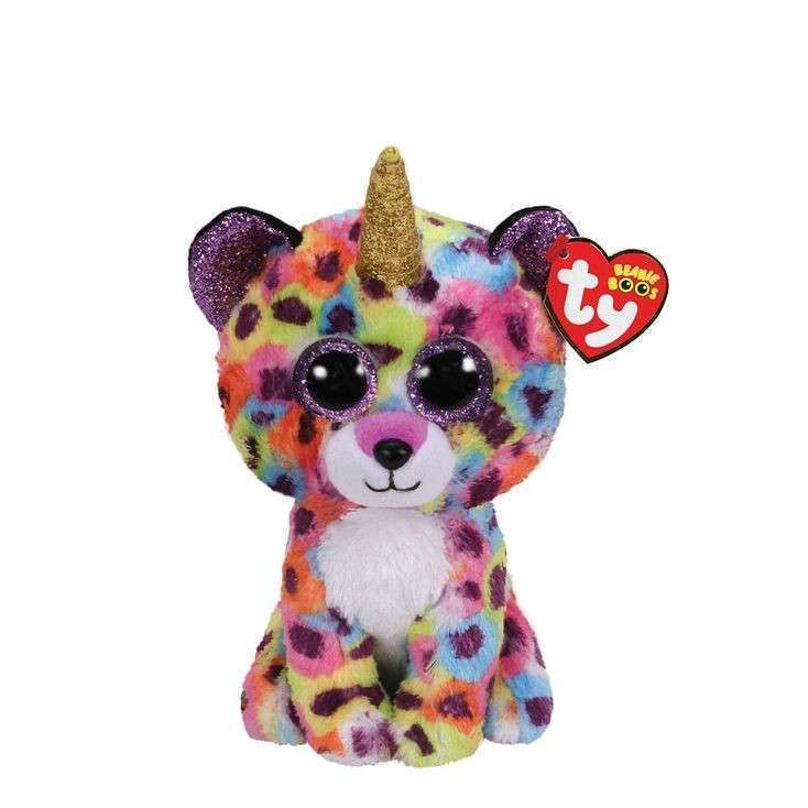 Giselle - Multicoloured Leopard - 6" TY Beanie Boo - 36284