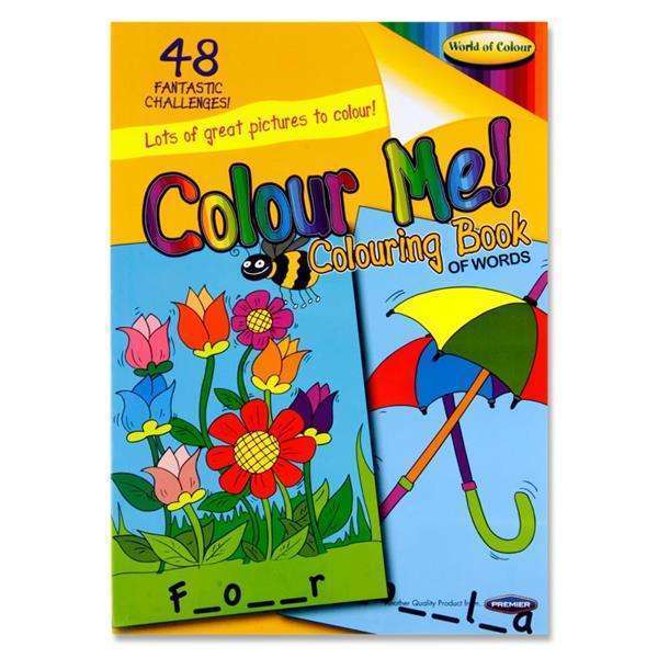 Colouring Book 48pg A4 - Words