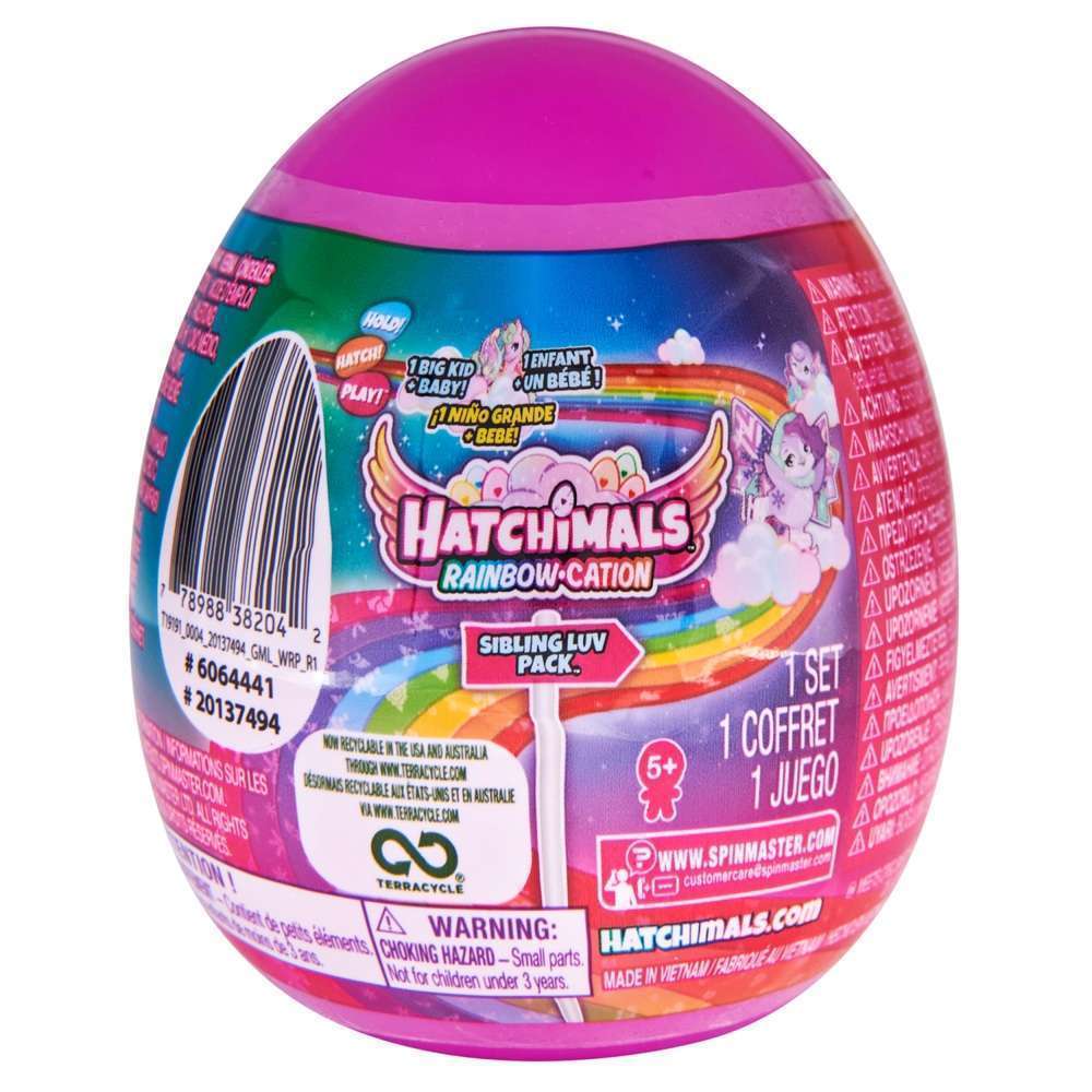 Hatchimals Rainbow-Cation Sibling Luv Pack