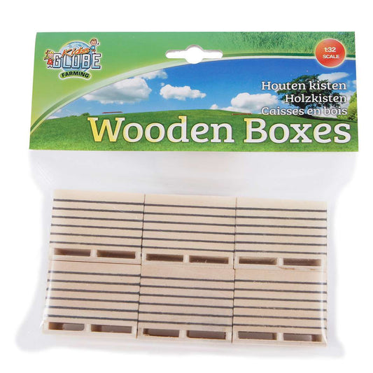 Wooden Potato Box 6pk  1:32 Scale