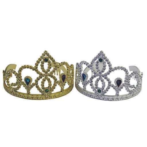 Jewelled Tiara Gold/Silver