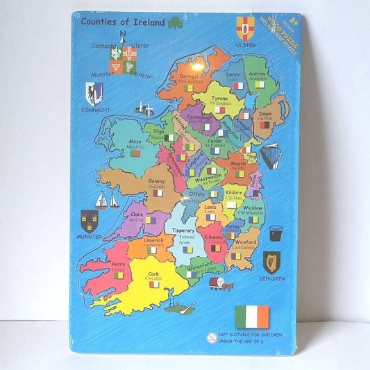 Wooden Board Puzzle - Map of Ireland