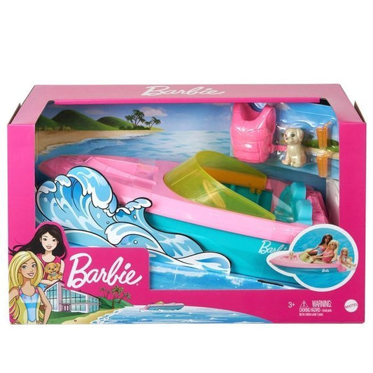 Barbie Boat with Puppy & Accessories