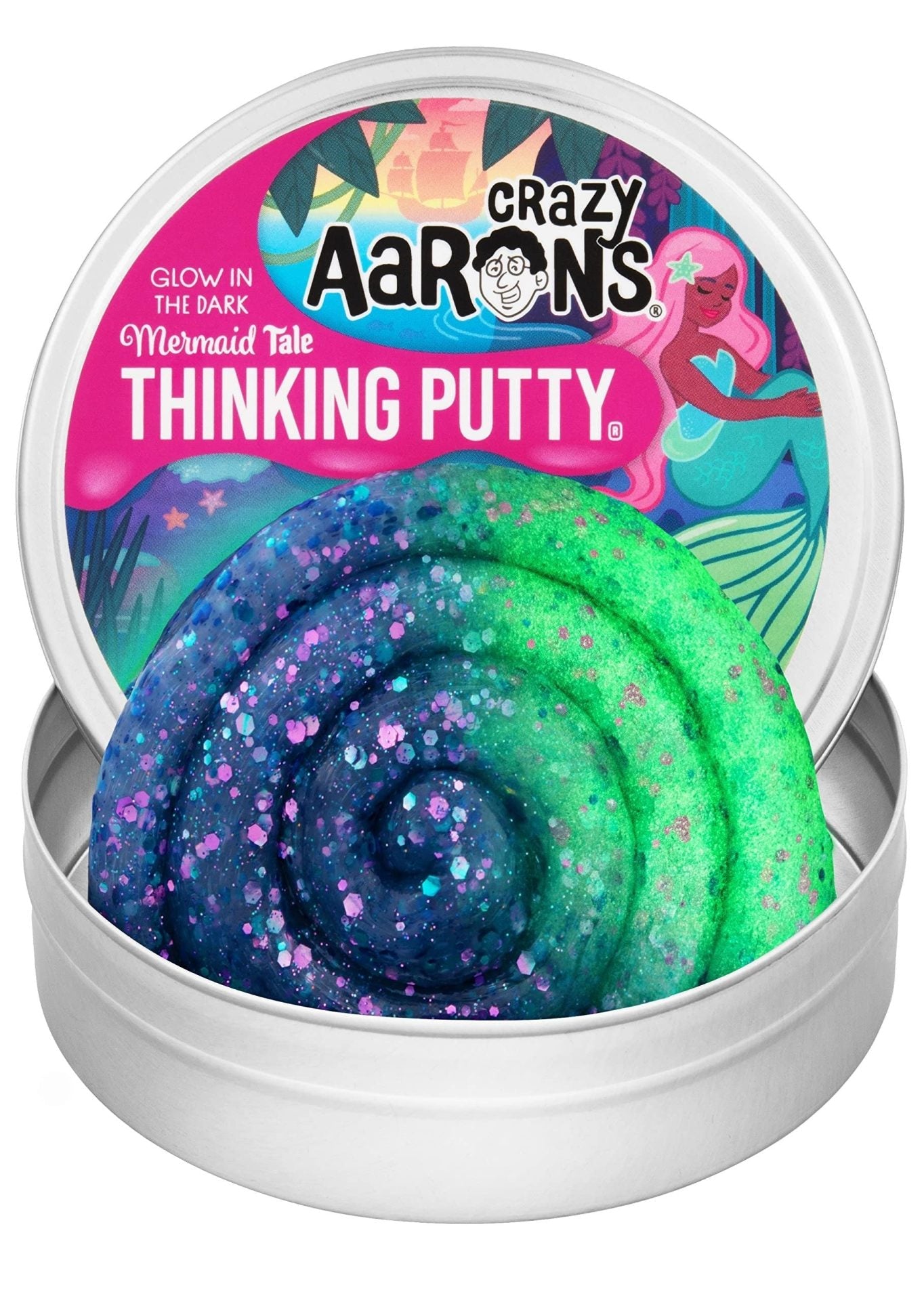 Crazy Aaron's Putty Mermaid Tale Glow in the Dark