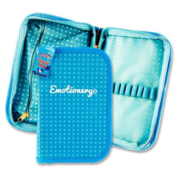 Emotionery Multi Compartment Pencil Case Blue