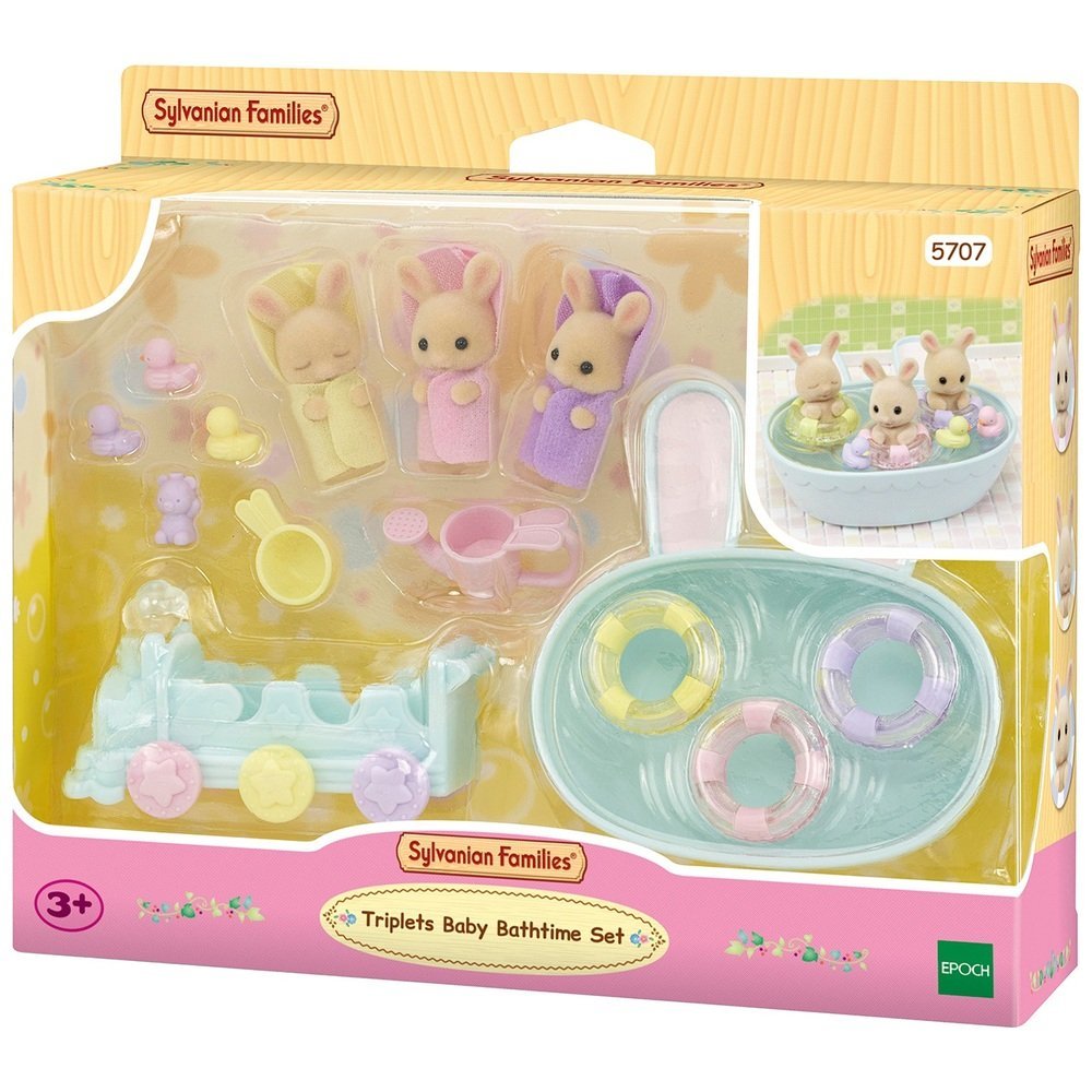 Sylvanian Families - Triplets Baby Bathtime Set