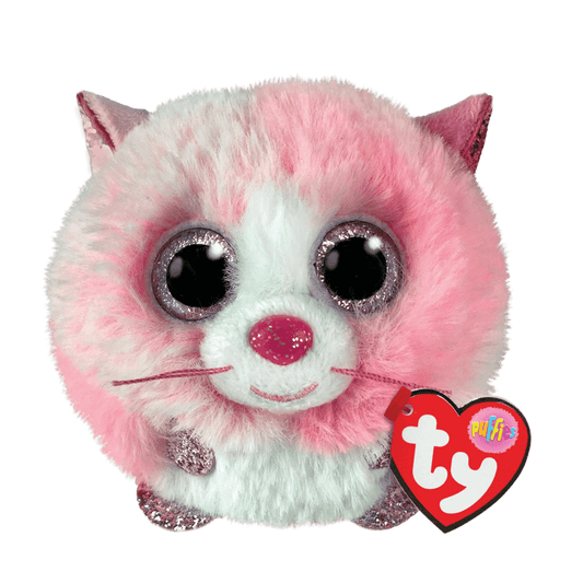 Tia - Pink Cat - TY Puffies - 42525