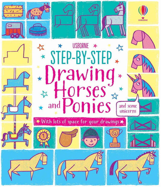 Usborne Step By Step Drawing Horses and Ponies