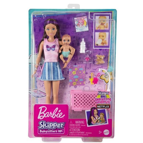 Barbie Skipper Sleepy Baby Playset