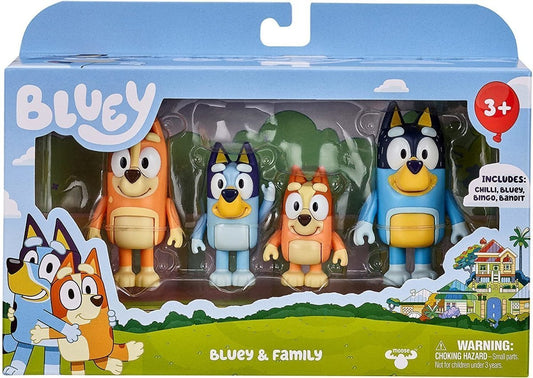 Bluey 4-Figure Family Pack Assorted