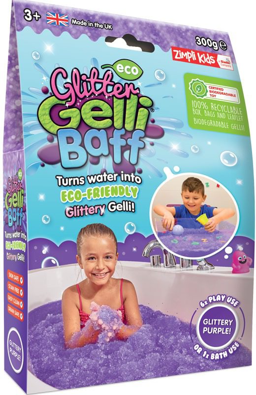 Eco Glitter Gelli Baff Purple 300g