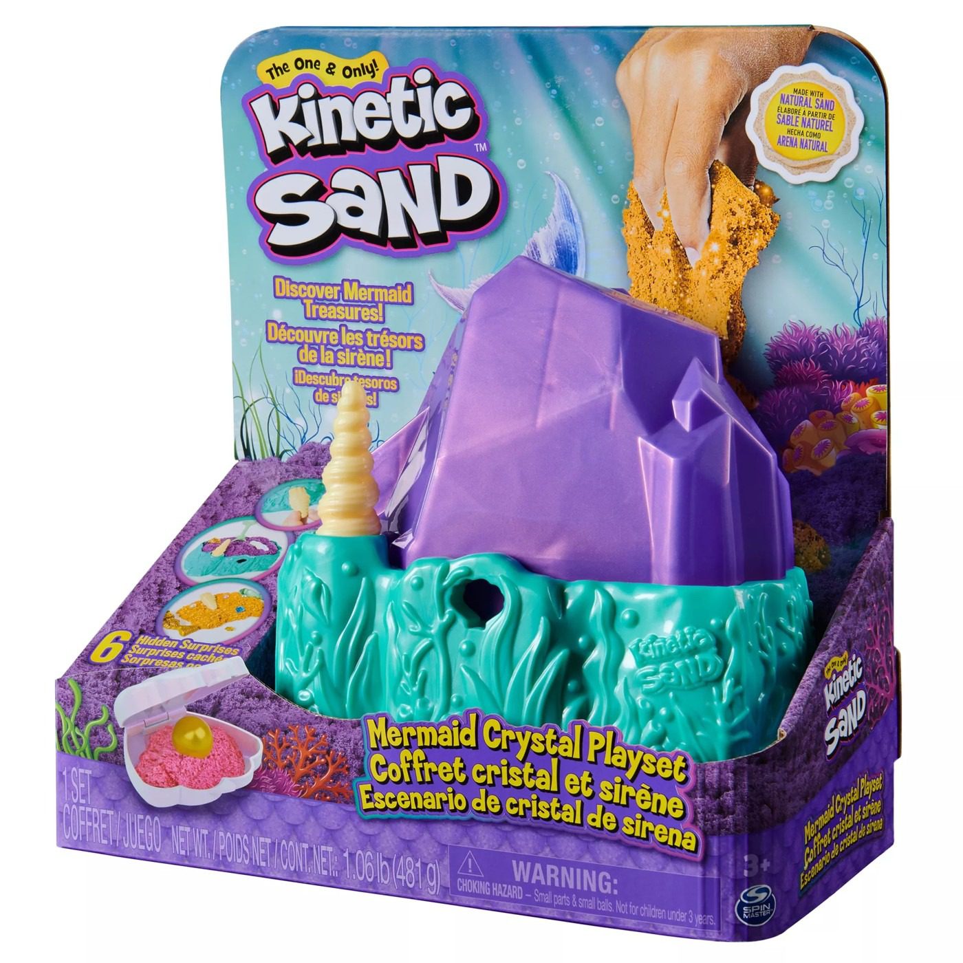 Kinetic Sand Mermaid Crystal Play Set