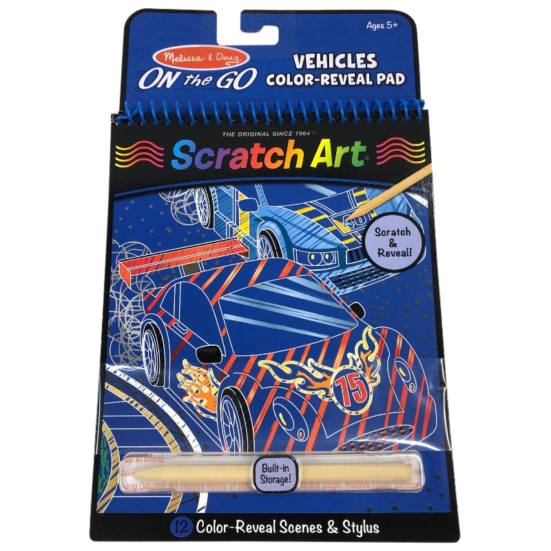 Melissa & Doug - Scratch Art - Vehicles