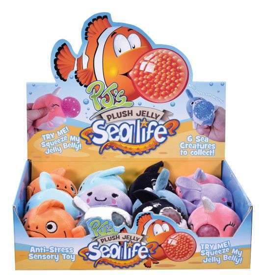 Plush Jelly Squeezers Sea Life