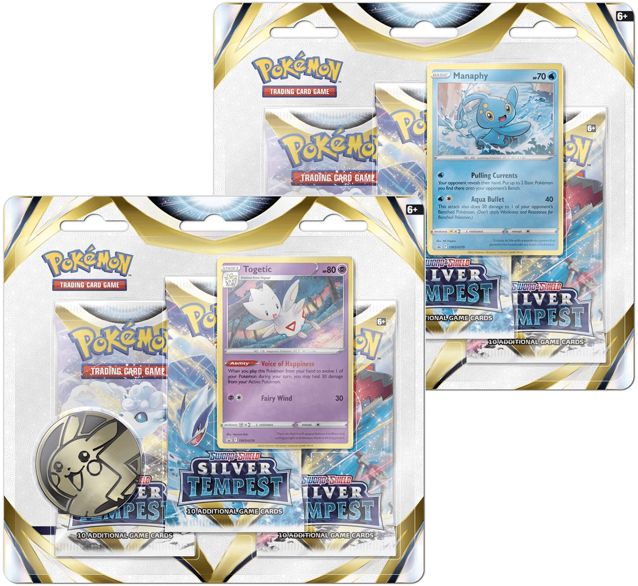 Pokemon TCG Sword and Shield Silver Tempest 3 Pack Booster Display