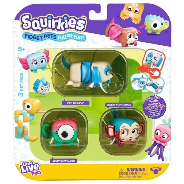 Little Live Pets - Lil Squirkies 3pk Season 1