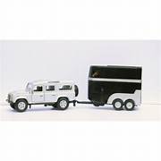 Die Cast Pull Back Land Rover Defender and Horse Trailer