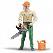 Bruder B-World Forestry Worker with Accessories 60030 1:16 Scale
