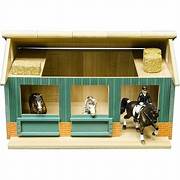 Kids Globe Wooden Horse Stable 1:24 Scale