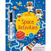 Usborne Space Activities -  Wipe Clean Colouring Book